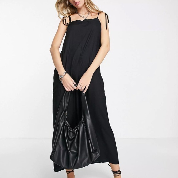 ASOS DESIGN cami minimal pocket jumpsuit in black Size US 2‎ - Picture 1 of 13